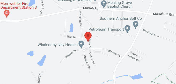 map of 933 Newburn Drive, North Augusta, SC 29860